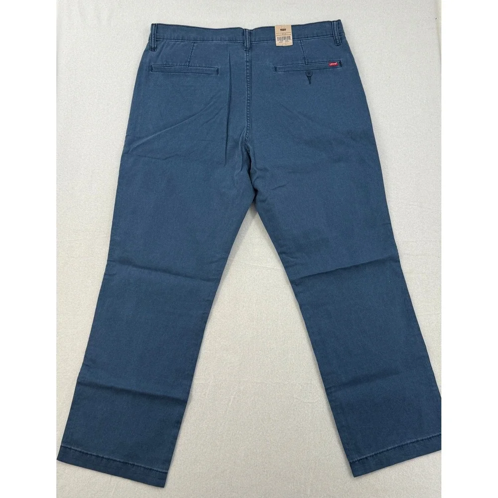 Levi's XX Chino Relaxed Straight Pants Men's 36x30 Blue Lightweight Stretch New